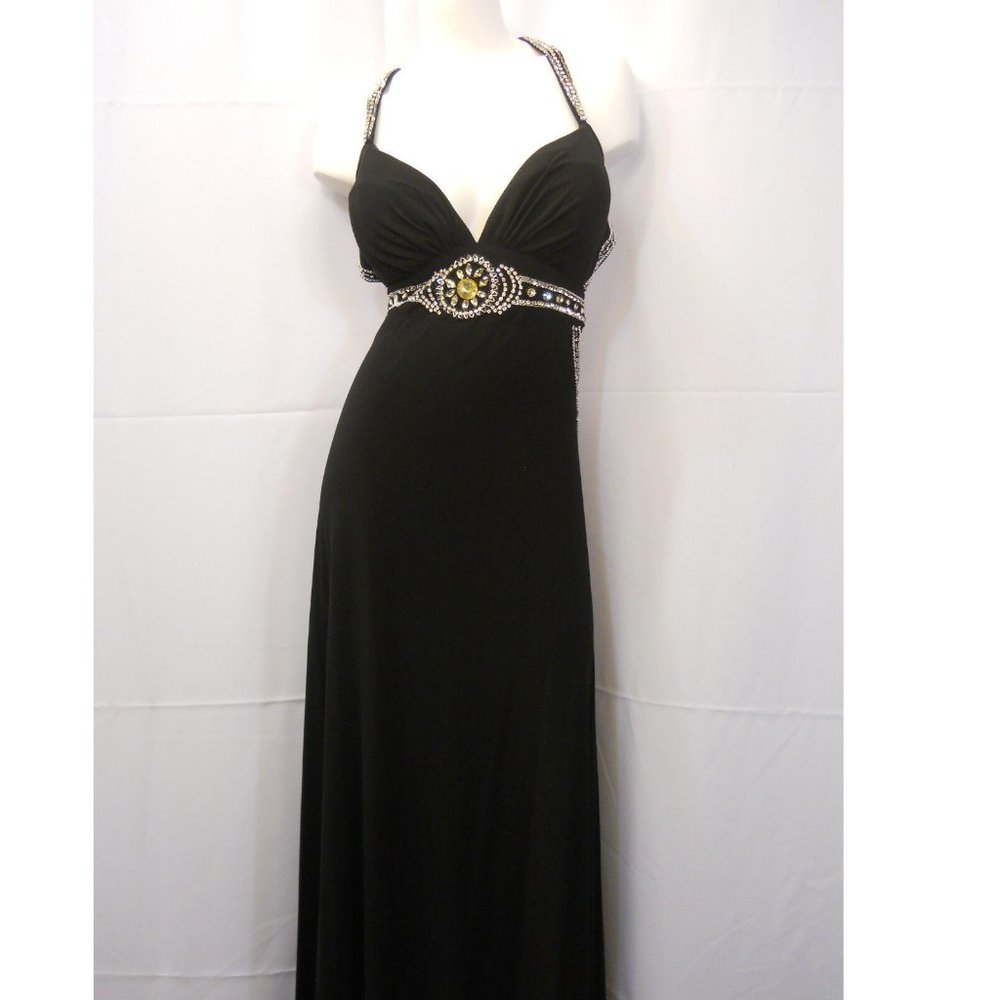 Aspeed Ladies Formal Dress Hand-Beaded Prom Bridesmaids Size 20 Black